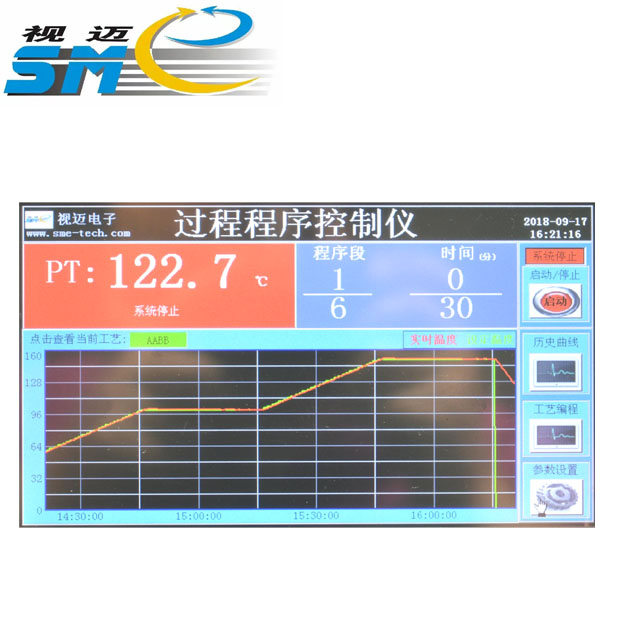 觸摸屏過程程序控制記錄儀【SmeTCR－P】